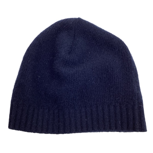 NWT Portolano 100% Cashmere Uniform Navy Kids Beanie